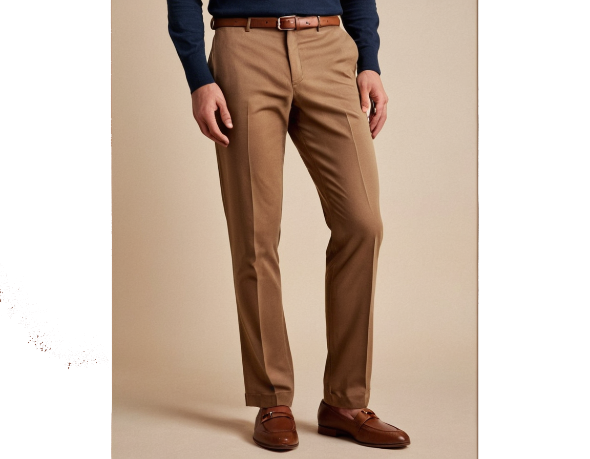The High Waist Slim Trousers